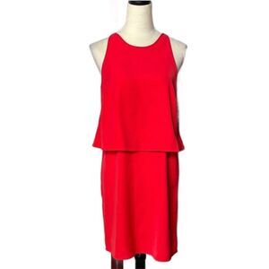 Y.A.S. (ASOS) Bright Red Yassandia Layered Sleeveless Dress (Size: Small)